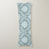 Coussins Longs Rococo Damask Big Pattern Duck Egg Blue+Teal (Devant (Vertical))