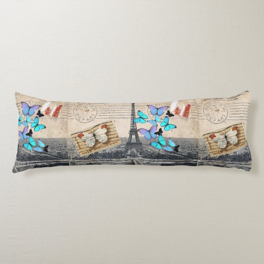 Coussins Longs romantique france voyage paris tour eiffel (Devant)
