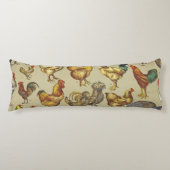Coussins Longs Rooster Poulet de la ferme Pays Animal (Devant)