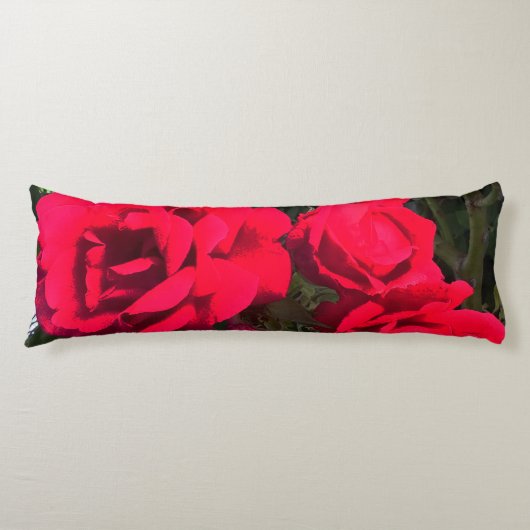 Coussins Longs Rosarium de Red Roses (Devant)