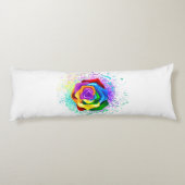 Coussins Longs Rose arc-en-ciel coloré (Dos)