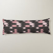 Coussins Longs rose blanc et gris géométrique (Dos)