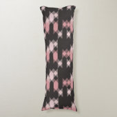 Coussins Longs rose blanc et gris géométrique (Devant (Vertical))