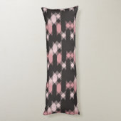 Coussins Longs rose blanc et gris géométrique (Dos (Vertical))