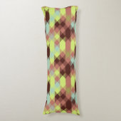 Coussins Longs rose, citron vert, jaune et grain de café géométri (Devant (Vertical))