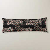 Coussins Longs Rose et vert doux d'inspiration baroque (Dos)