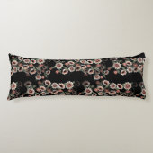 Coussins Longs Rose et vert doux d'inspiration baroque (Devant)
