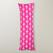 Coussins Longs Rose Fleur de Lys (Dos (Vertical))