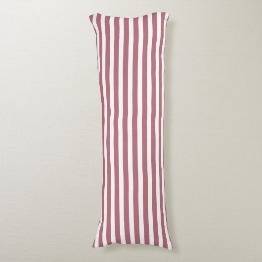 Coussins Longs Rose Gold Blanc Simple Rayé Horizontal (Devant (Vertical))