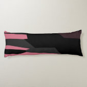 Coussins Longs rose gris et noir abstrait (Dos)