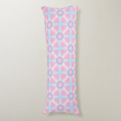Coussins Longs Rose mignon, violet et bleu clair Motif (Devant (Vertical))