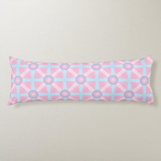 Coussins Longs Rose mignon, violet et bleu clair Motif (Devant)