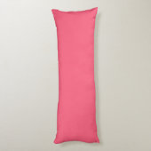 Coussins Longs Rose-rose (couleur solide) (Dos (Vertical))