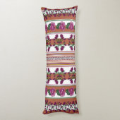 Coussins Longs Rose rose foncé Lotus (Dos (Vertical))