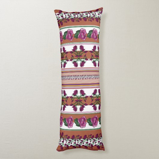 Coussins Longs Rose rose foncé Lotus (Dos (Vertical))