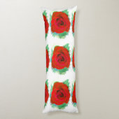 Coussins Longs Rose rouge (Dos (Vertical))