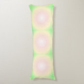 Coussins Longs Rose vert pâle Blanc 3D Optique Motif dégradé (Devant (Vertical))