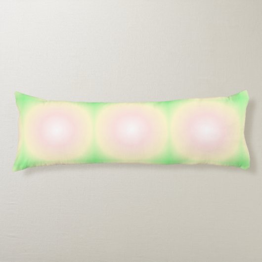 Coussins Longs Rose vert pâle Blanc 3D Optique Motif dégradé (Devant)
