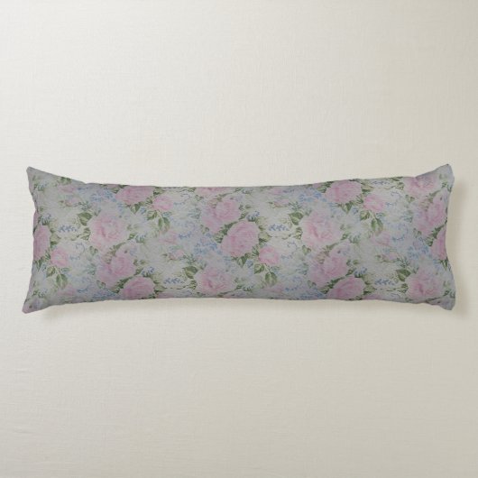 Coussins Longs Roses Florales Roses Vintage (Devant)
