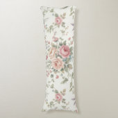 Coussins Longs Roses Pastel Élégantes Shabby Chic (Devant (Vertical))