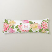 Coussins Longs Roses roses modernes 7 Fleur Jaune Illustration (Dos)