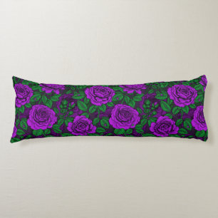 Coussins Longs Roses violets