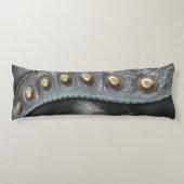 Coussins Longs Roues du temps en cuir (Devant)