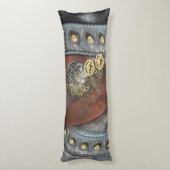 Coussins Longs Roues du temps sur cuir (Dos (Vertical))