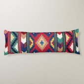 Coussins Longs Rouge Bleu Vert Jaune Blanc Oriental Kilim Rug (Dos)