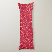 Coussins Longs Rouge Brique Pailleté (Dos (Vertical))