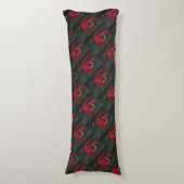 Coussins Longs Rouge et noir Ibis classique truite mouillée (Devant (Vertical))