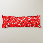 Coussins Longs Rouge noir (Dos)