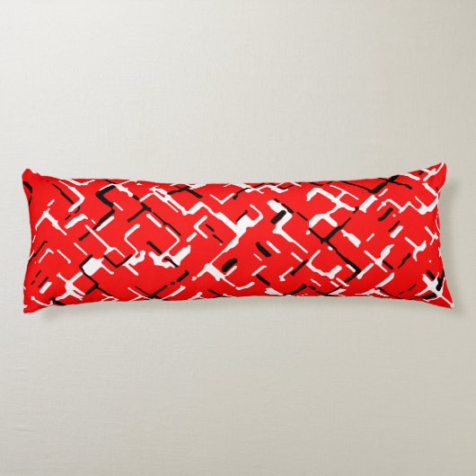 Coussins Longs Rouge noir (Dos)