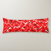 Coussins Longs Rouge noir (Devant)