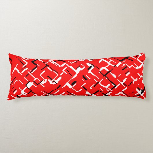 Coussins Longs Rouge noir (Devant)