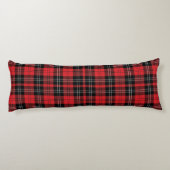 Coussins Longs Rouge noir blanc Tartan Buffalo Plaid tendance (Dos)