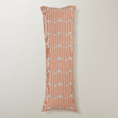 Coussins Longs Rouille Red Safari Chevron avec Pop Art Giraffe (Devant (Vertical))