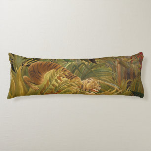 Coussins Longs Rousseau Jungle Tropical Tiger Art