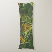 Coussins Longs Rousseau Tropical Jungle Lion Peinture (Devant (Vertical))