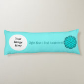 Coussins Longs Ruban bleu/Turquoise Tmpl par Kenneth Yoncich (Dos)