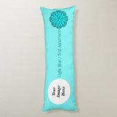 Coussins Longs Ruban bleu/Turquoise Tmpl par Kenneth Yoncich (Dos (Vertical))