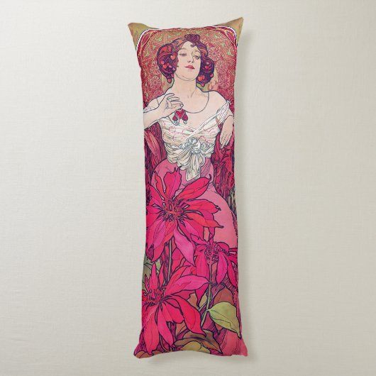 Coussins Longs Ruby (Quatre bijoux), Alphonse Mucha (Dos (Vertical))