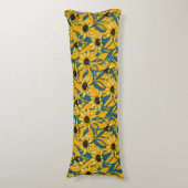 Coussins Longs Rudbekia jaune (Devant (Vertical))