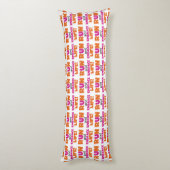 Coussins Longs Run and Embrassez Life Orange Pink (Dos (Vertical))