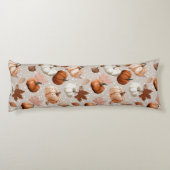 Coussins Longs Rustique Citrouilles d'automne et feuilles d'autom (Dos)