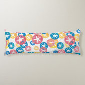 Coussins Longs Sable Dollar Jaune Rouge Bleu Motif (Devant)