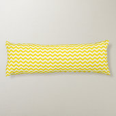 Coussins Longs Safari jaune d'or Chevron (Dos)