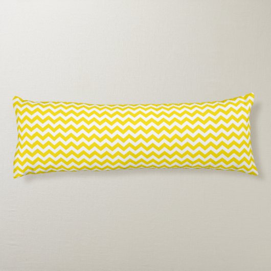 Coussins Longs Safari jaune d'or Chevron (Dos)