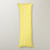 Coussins Longs Safari jaune d'or Chevron (Dos (Vertical))