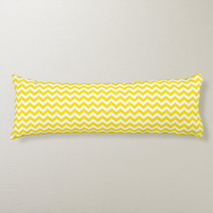 Coussins Longs Safari jaune d'or Chevron